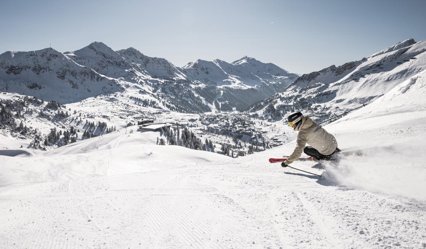person skiing at obertauern