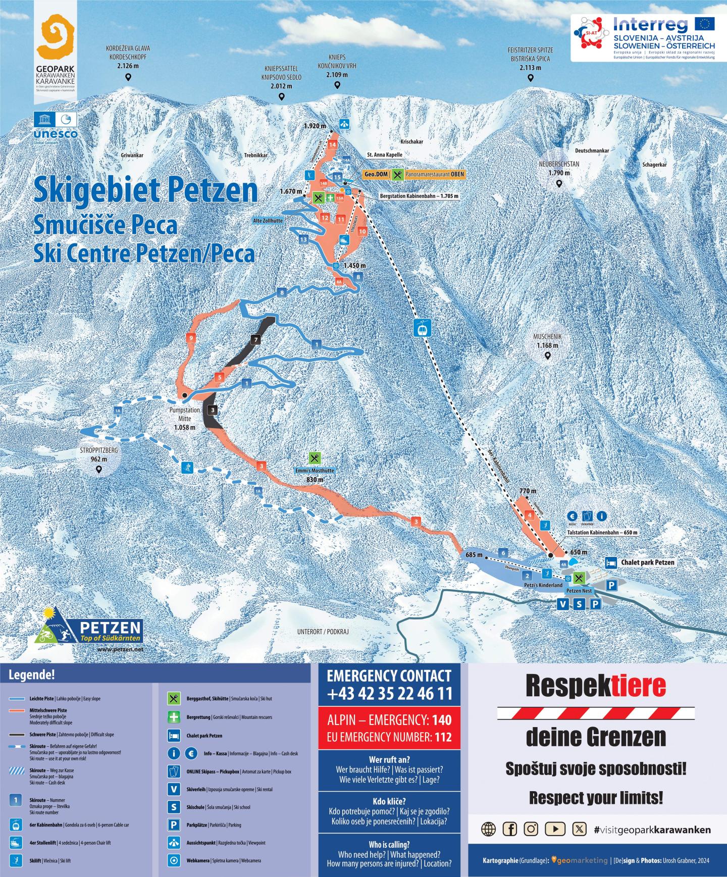 petzen winter trail map