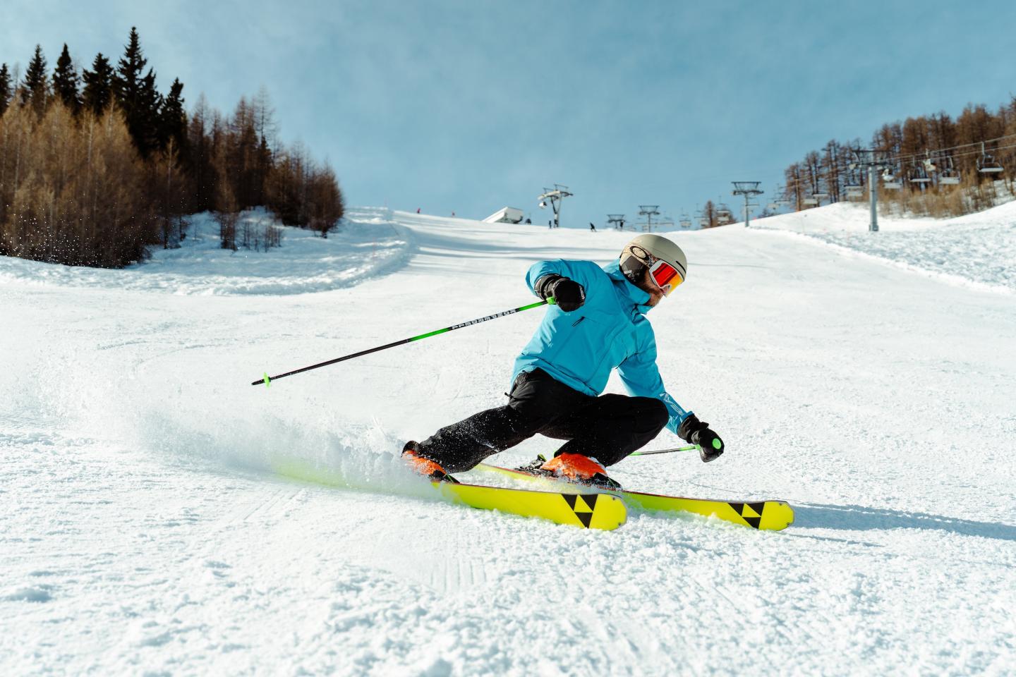 man skiing at Petzen Austria