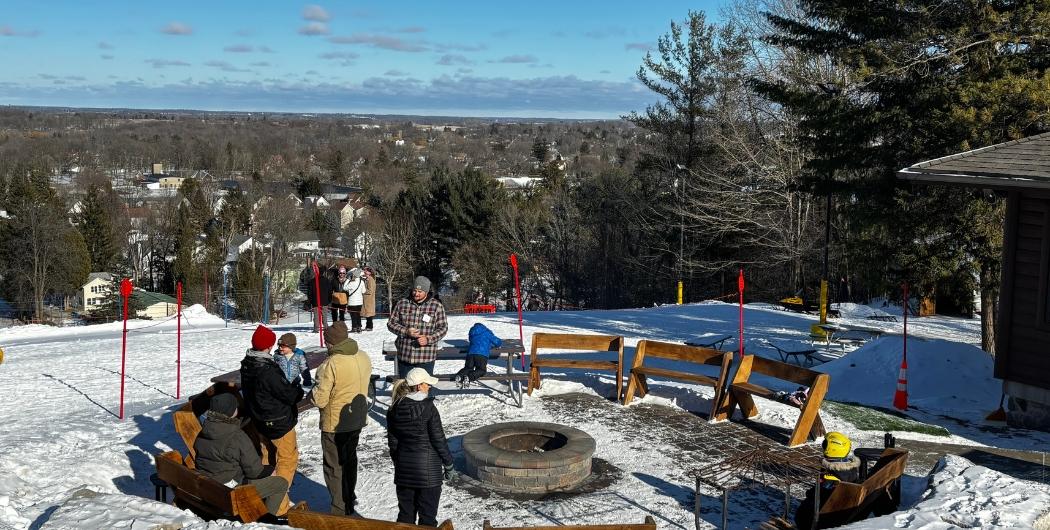 Fire pits and benches at nutt hill