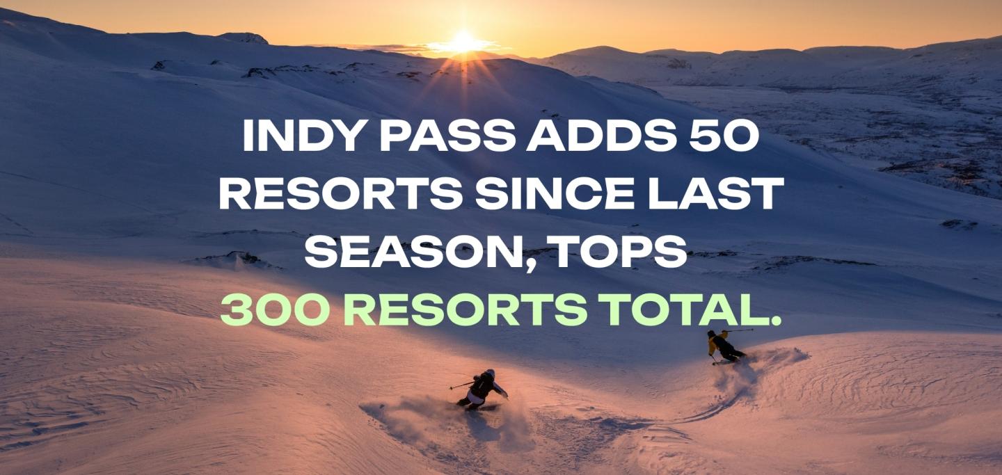 Indy Pass Adds 50 New resorts, 300 total