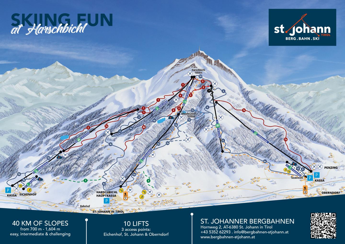 St. Johann Trail Map