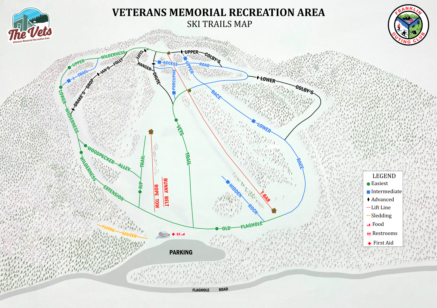 THE VETS trail map