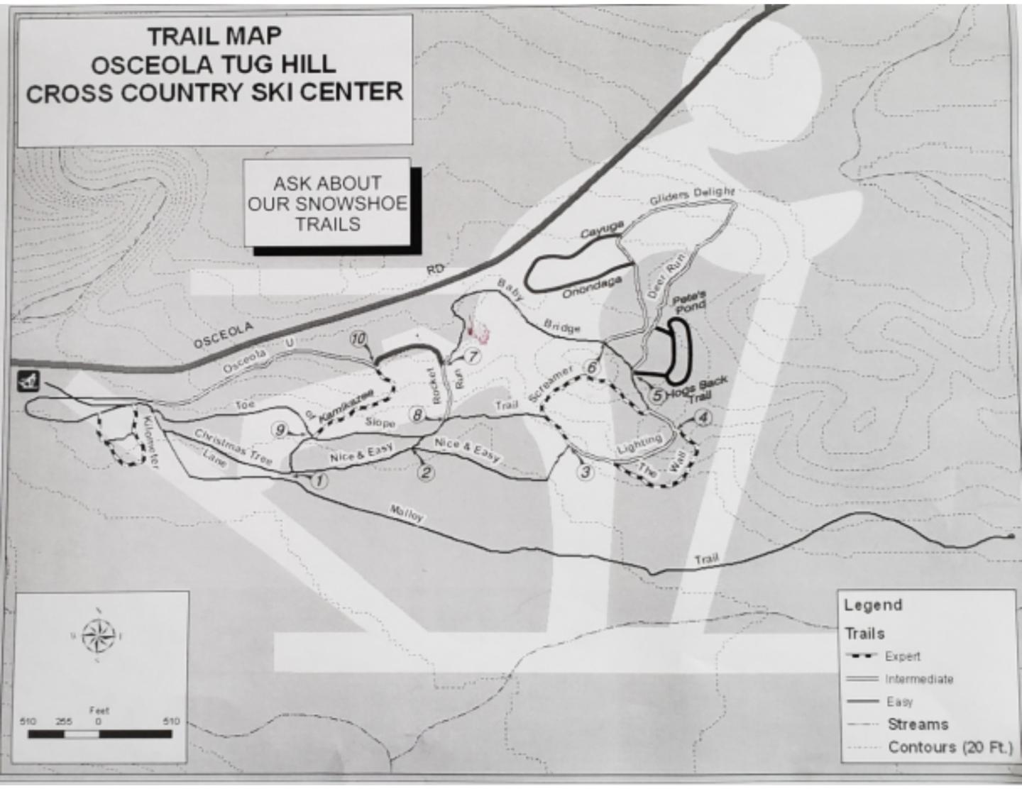 Trail Map - Osceola Tug Hill XC Ski Center Trail Map