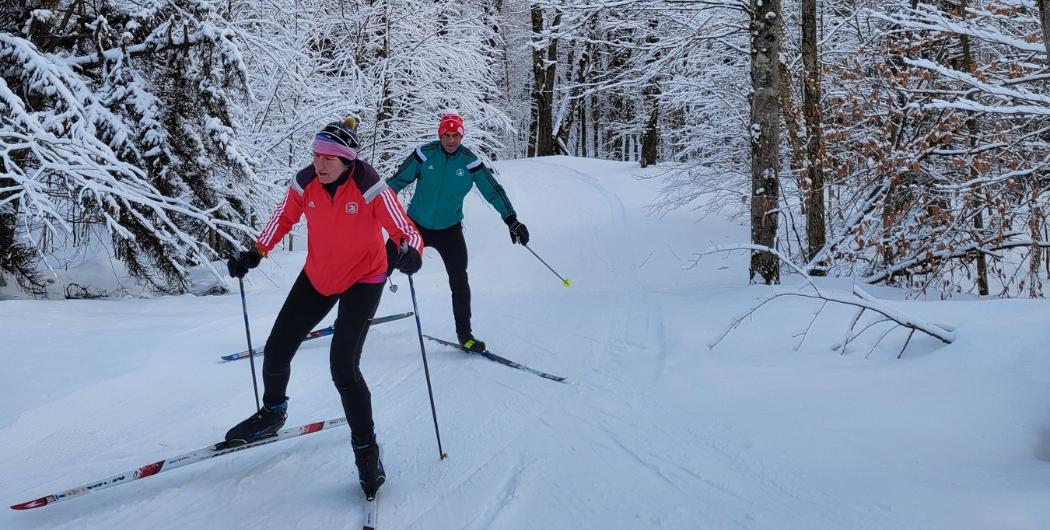 cross country skating at Osceola Tug Hill