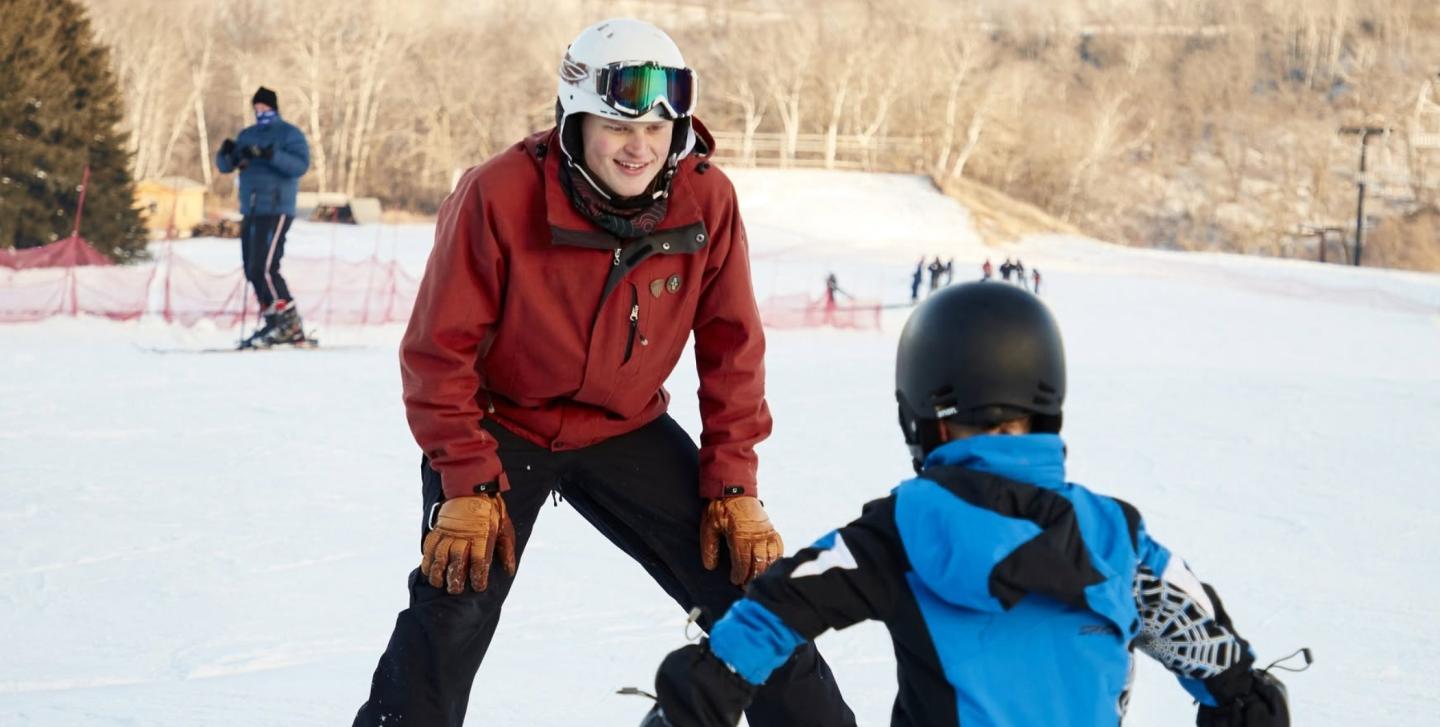 lessons on the beginner area at frost fire park