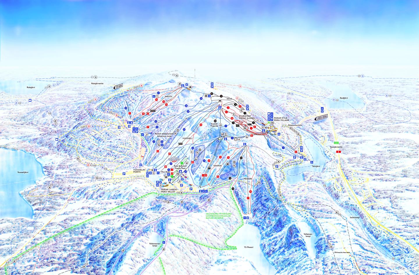 ruka_slope_map_winter