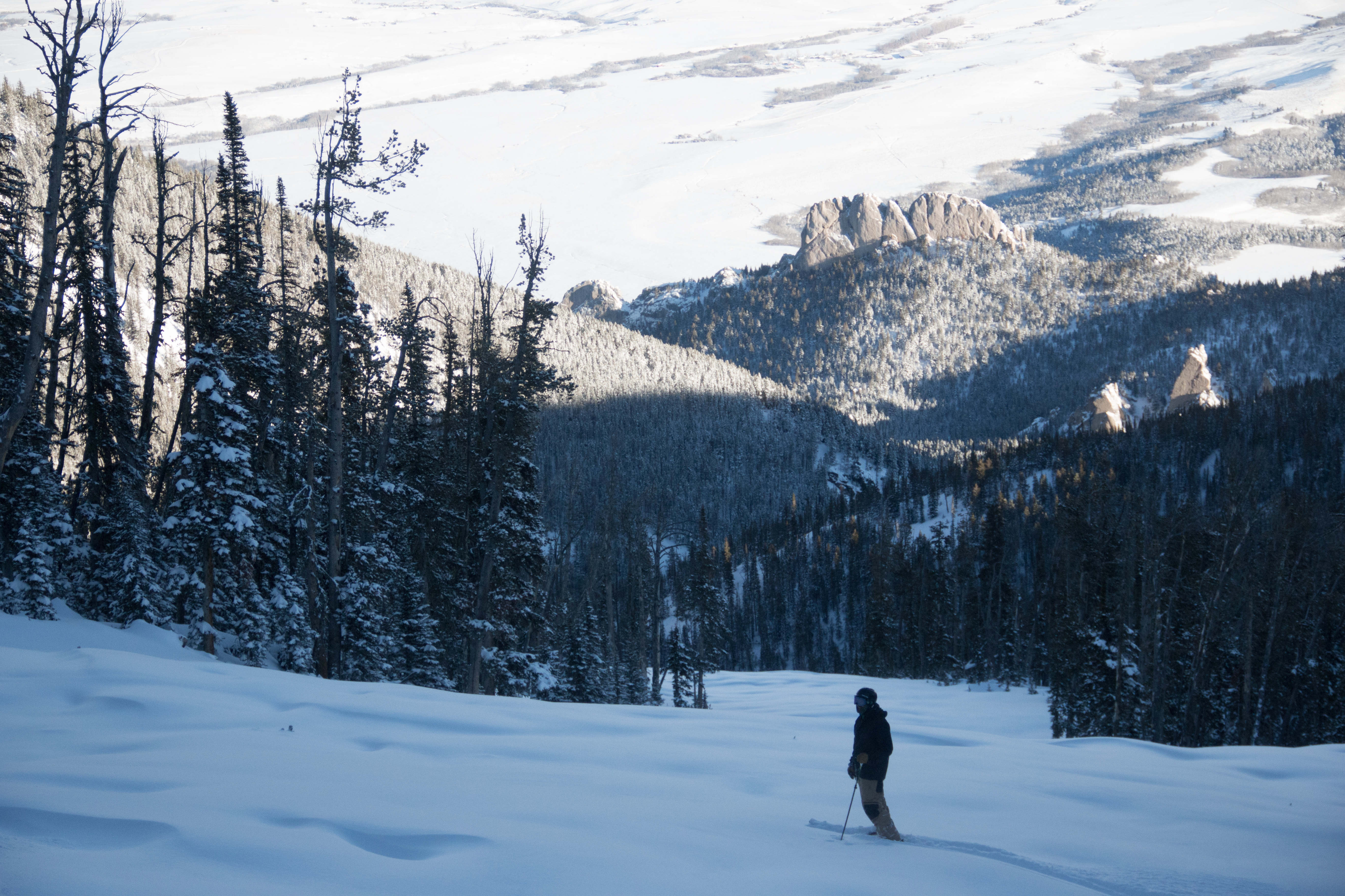 Skier at Red Lodge Mountain Montana